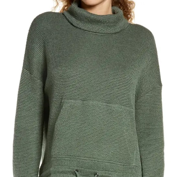 Sweaty Betty restful boucle sweatshirt olive green xs - Picture 5 of 10